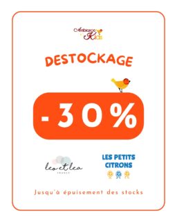 👶 Déstockage Les Petits Citrons et Léo & Léa ! 
Profitez de -30 % sur tous les produits de ces deux jolies marques, jusqu’à épuisement des stocks ✨
💛 Pourquoi on aime ces marques :
	🧡 Qualité et sécurité : des produits pensés pour les enfants, doux et fiables
	🧡 Design adorable et pratique : parfait pour les cadeaux et le quotidien
 🧡 Créations françaises et responsables : des marques qui privilégient des matières sûres et respectueuses
C’est le moment idéal pour anticiper vos cadeaux de Noël 🎄ou faire plaisir à une future maman 🤗
À retrouver chez Ambiance Kids à Quimperlé 📍
#destockage #AmbianceKids #Lespetitscitrons #Leoetlea #Cadeaunaissance #Cadeaunoel #Universenfant #Qualité #Quimperle